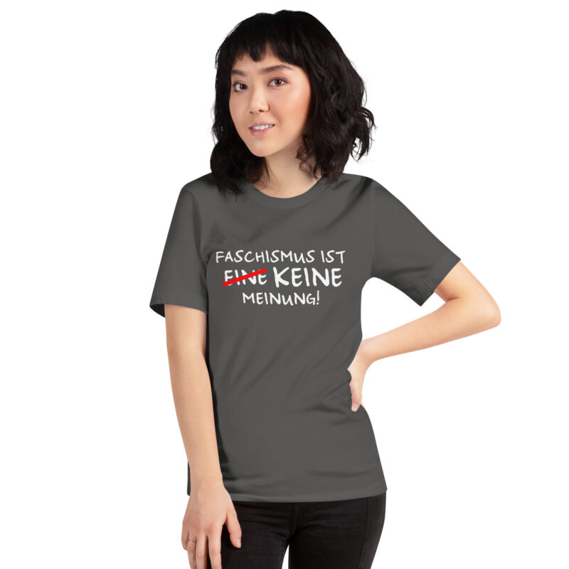 Faschismus ist keine Meinung Unisex-T-Shirt – T-Shirts – klamottn.de