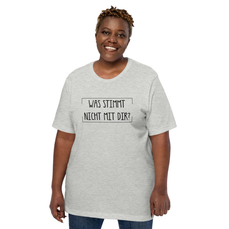 Was stimmt nicht mit dir? Unisex-T-Shirt – T-Shirts – klamottn.de