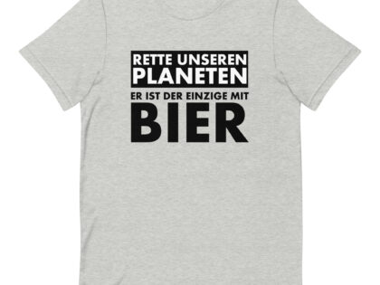 Rette unseren Planeten. Er ist der Einzige mit Bier Unisex-T-Shirt – T-Shirts – klamottn.de Rette unseren Planeten. Er ist der Einzige mit Bier Unisex-T-Shirt – T-Shirts – klamottn.de