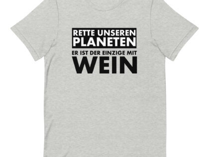Rette unseren Planeten. Er ist der Einzige mit Wein Unisex-T-Shirt – T-Shirts – klamottn.de Rette unseren Planeten. Er ist der Einzige mit Wein Unisex-T-Shirt – T-Shirts – klamottn.de