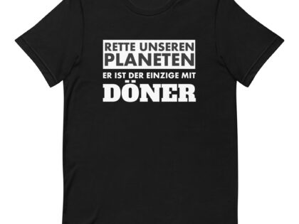 Rette unseren Planeten. Er ist der Einzige mit Döner Unisex-T-Shirt – T-Shirts – klamottn.de Rette unseren Planeten. Er ist der Einzige mit Döner Unisex-T-Shirt – T-Shirts – klamottn.de