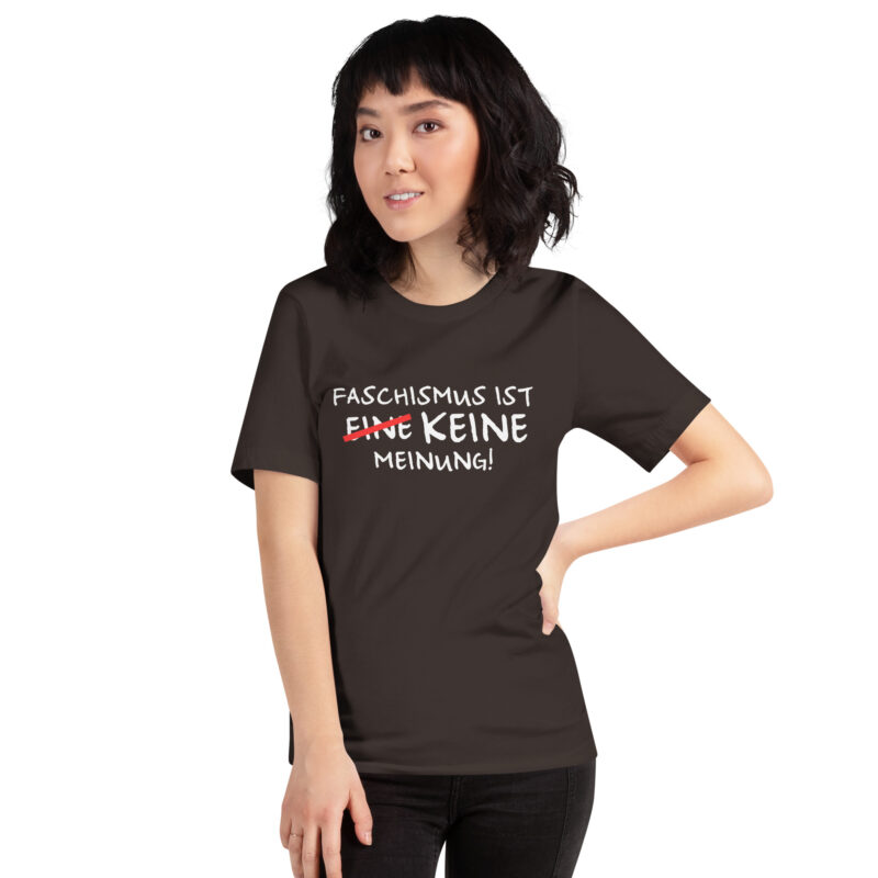 Faschismus ist keine Meinung Unisex-T-Shirt – T-Shirts – klamottn.de