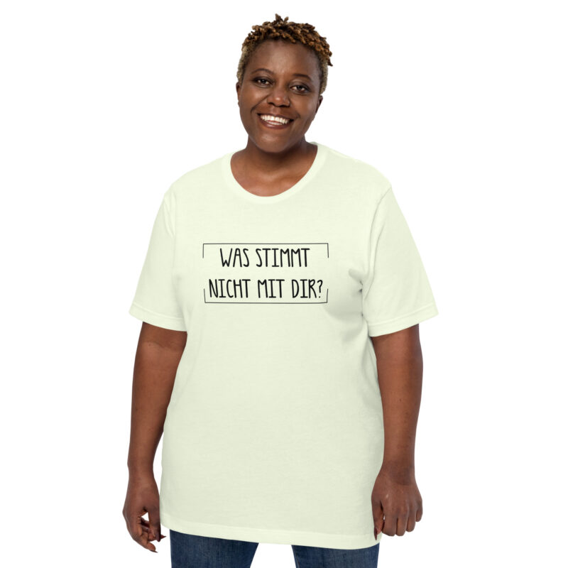 Was stimmt nicht mit dir? Unisex-T-Shirt – T-Shirts – klamottn.de