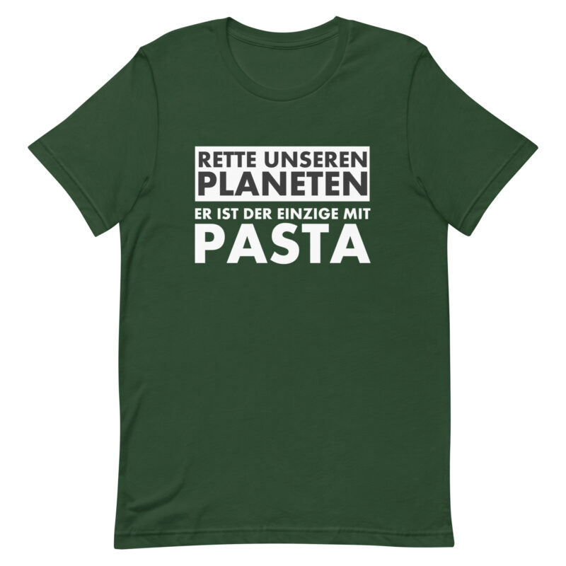 Rette unseren Planeten. Er ist der Einzige mit Pasta Unisex-T-Shirt