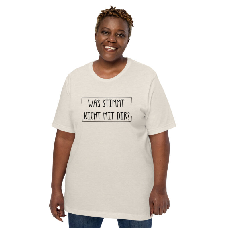 Was stimmt nicht mit dir? Unisex-T-Shirt – T-Shirts – klamottn.de