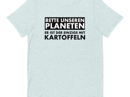 Rette unseren Planeten. Er ist der Einzige mit Kartoffeln Unisex-T-Shirt – T-Shirts – klamottn.de Rette unseren Planeten. Er ist der Einzige mit Kartoffeln Unisex-T-Shirt – T-Shirts – klamottn.de