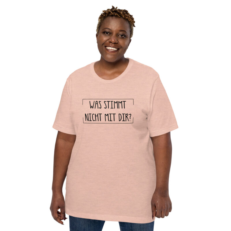 Was stimmt nicht mit dir? Unisex-T-Shirt – T-Shirts – klamottn.de