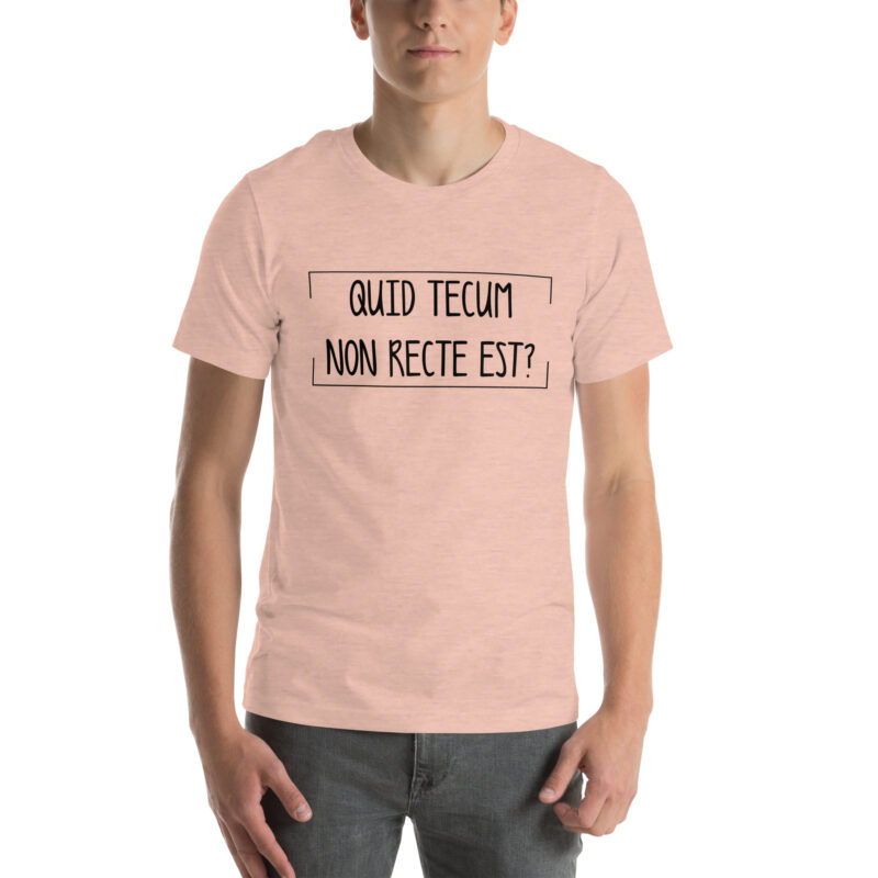 Quid Tecum Non recte est? Unisex-T-Shirt – T-Shirts – klamottn.de