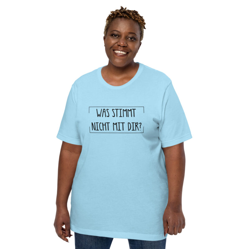 Was stimmt nicht mit dir? Unisex-T-Shirt – T-Shirts – klamottn.de