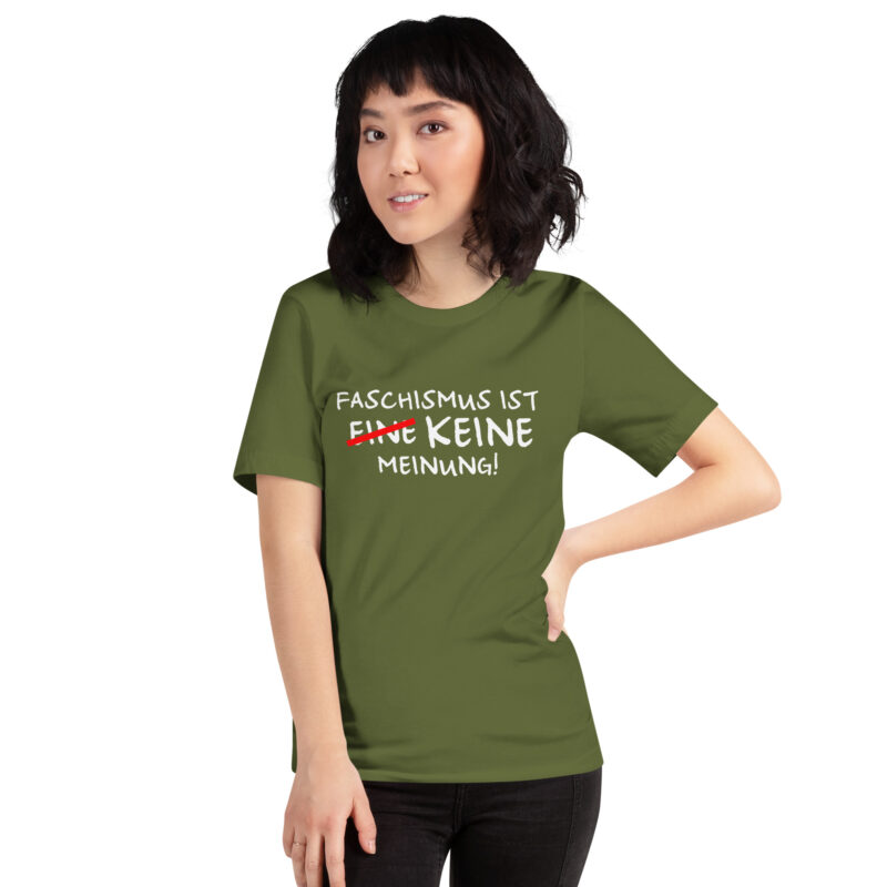 Faschismus ist keine Meinung Unisex-T-Shirt – T-Shirts – klamottn.de