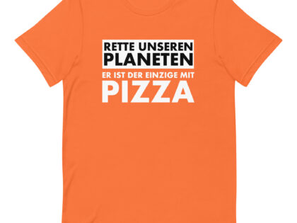 Rette unseren Planeten. Er ist der Einzige mit Pizza Unisex-T-Shirt – T-Shirts – klamottn.de Rette unseren Planeten. Er ist der Einzige mit Pizza Unisex-T-Shirt – T-Shirts – klamottn.de