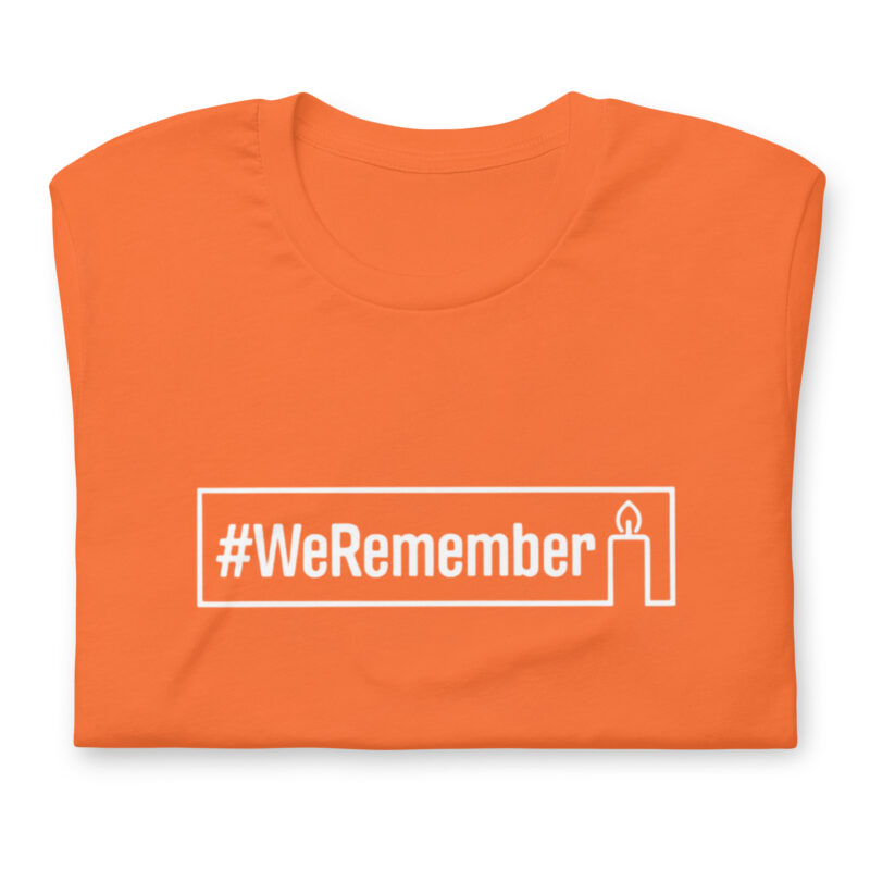 #WeRemember - Nie wieder ist jetzt! Unisex-T-Shirt – T-Shirts – klamottn.de