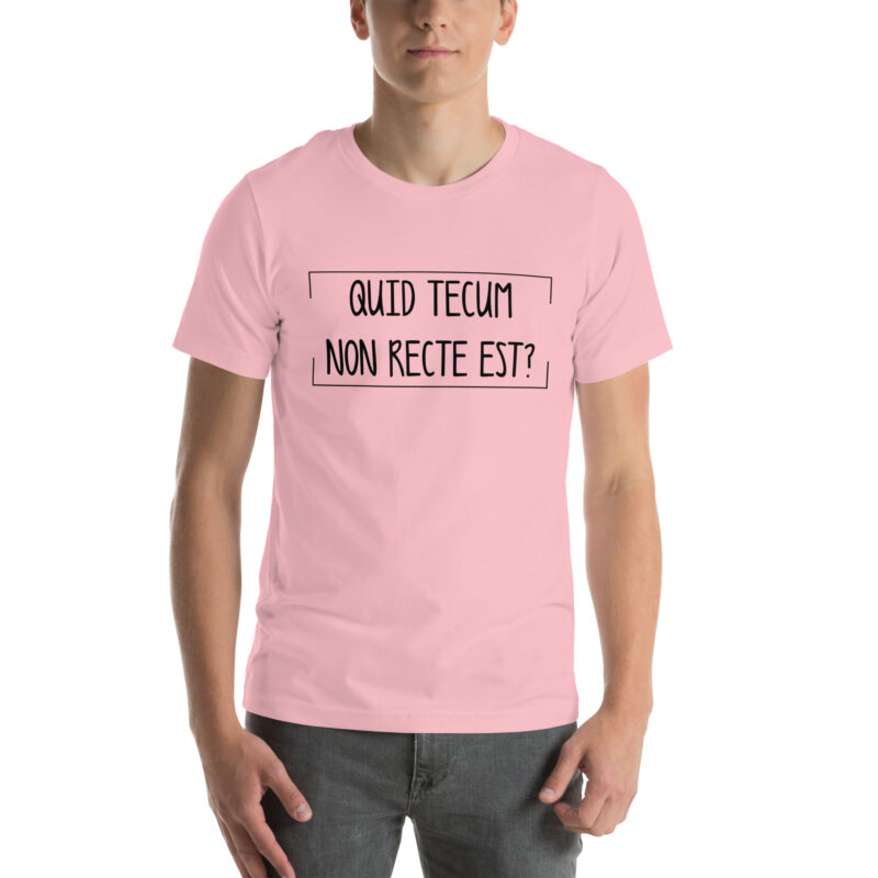 Quid Tecum Non recte est? Unisex-T-Shirt – T-Shirts – klamottn.de