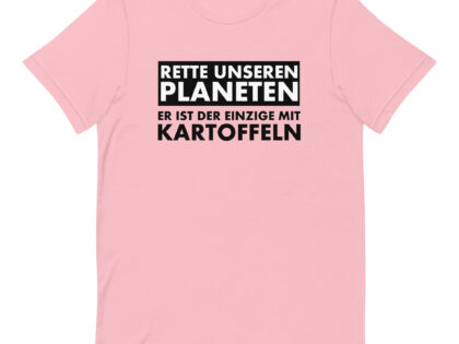 Rette unseren Planeten. Er ist der Einzige mit Kartoffeln Unisex-T-Shirt – T-Shirts – klamottn.de Rette unseren Planeten. Er ist der Einzige mit Kartoffeln Unisex-T-Shirt – T-Shirts – klamottn.de