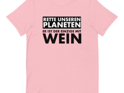 Rette unseren Planeten. Er ist der Einzige mit Wein Unisex-T-Shirt – T-Shirts – klamottn.de Rette unseren Planeten. Er ist der Einzige mit Wein Unisex-T-Shirt – T-Shirts – klamottn.de