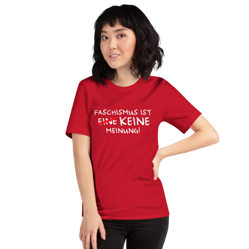Faschismus ist keine Meinung Unisex-T-Shirt – T-Shirts – klamottn.de