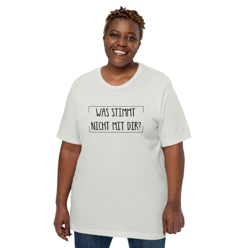Was stimmt nicht mit dir? Unisex-T-Shirt – T-Shirts – klamottn.de