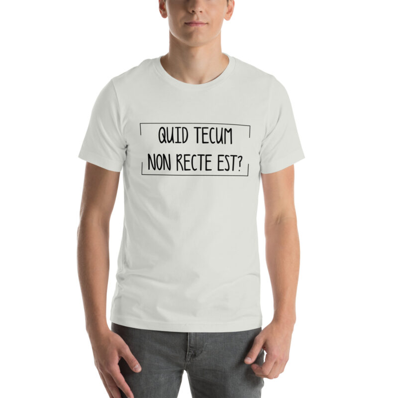 Quid Tecum Non recte est? Unisex-T-Shirt – T-Shirts – klamottn.de