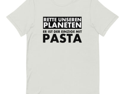 Rette unseren Planeten. Er ist der Einzige mit Pasta Unisex-T-Shirt – T-Shirts – klamottn.de Rette unseren Planeten. Er ist der Einzige mit Pasta Unisex-T-Shirt – T-Shirts – klamottn.de