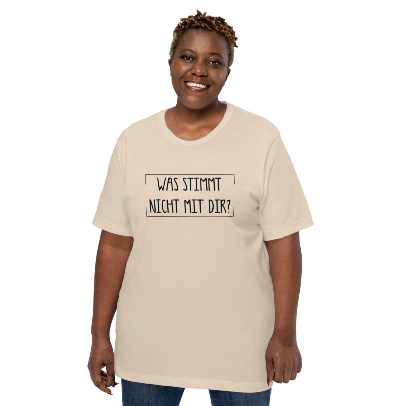 Was stimmt nicht mit dir? Unisex-T-Shirt – T-Shirts – klamottn.de
