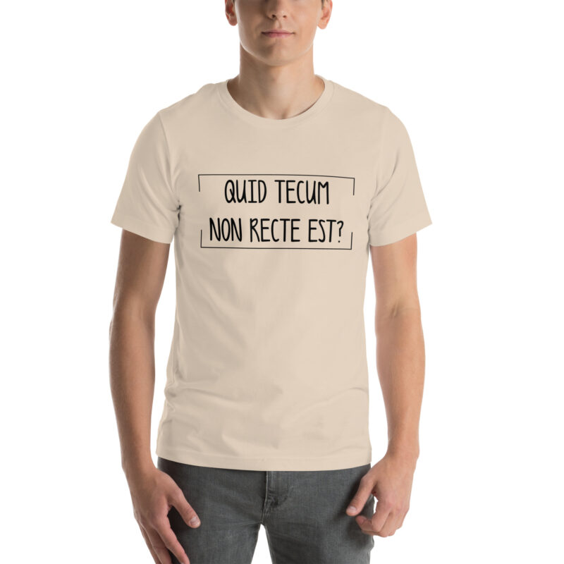 Quid Tecum Non recte est? Unisex-T-Shirt – T-Shirts – klamottn.de