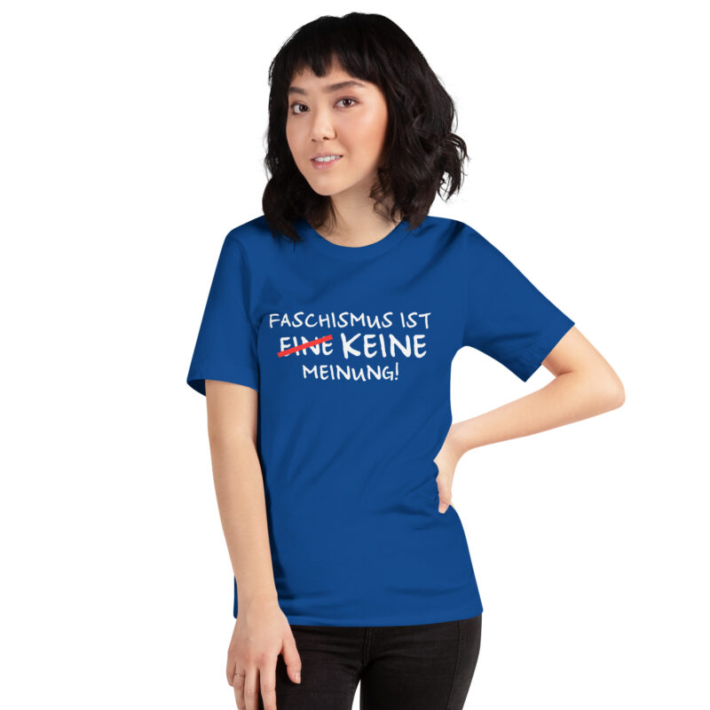 Faschismus ist keine Meinung Unisex-T-Shirt – T-Shirts – klamottn.de
