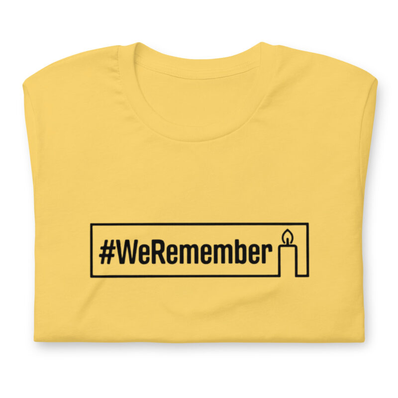 #WeRemember - Nie wieder ist jetzt! Unisex-T-Shirt – T-Shirts – klamottn.de