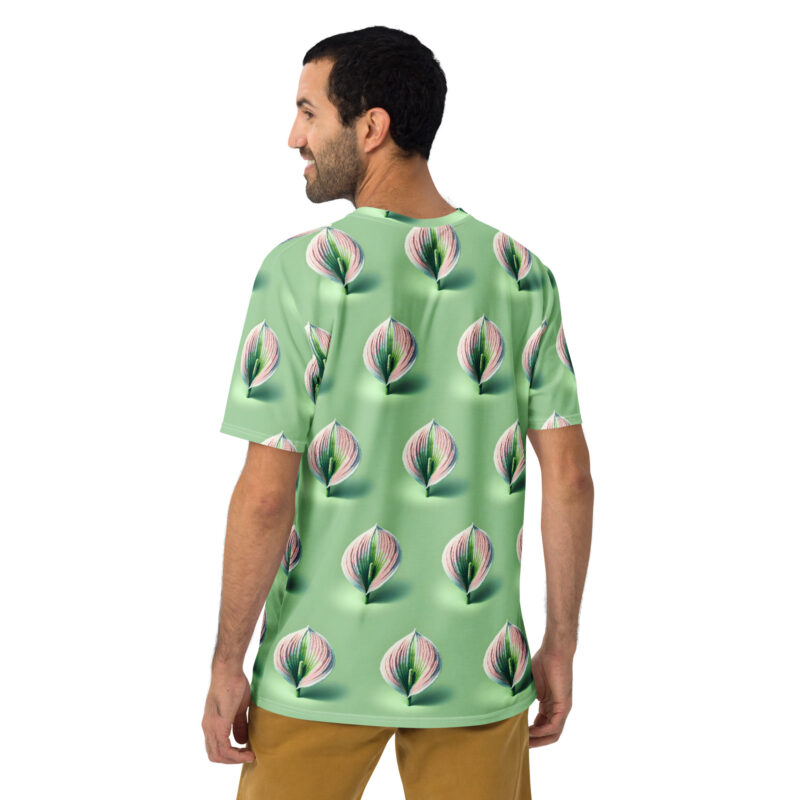 Voxel-Art Blatt in Pastellgrün Allover-Herren-T-Shirt – T-Shirts – klamottn.de