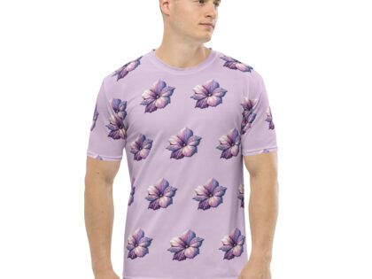 Pixel-Art Blumenillustration in lila Pastellfarben Allover-Herren-T-Shirt – T-Shirts – klamottn.de Pixel-Art Blumenillustration in lila Pastellfarben Allover-Herren-T-Shirt – T-Shirts – klamottn.de