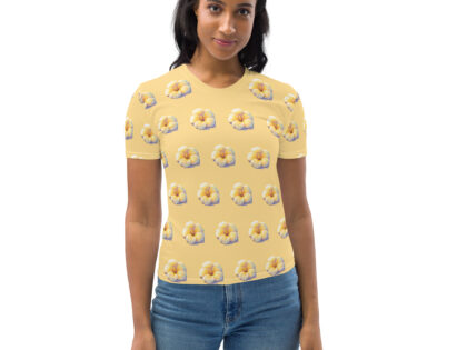 Retro-Pixel-Art Blume in gelben Pastell Sonnenuntergangsfarben Allover-Damen-T-Shirt – T-Shirts – klamottn.de Retro-Pixel-Art Blume in gelben Pastell Sonnenuntergangsfarben Allover-Damen-T-Shirt – T-Shirts – klamottn.de