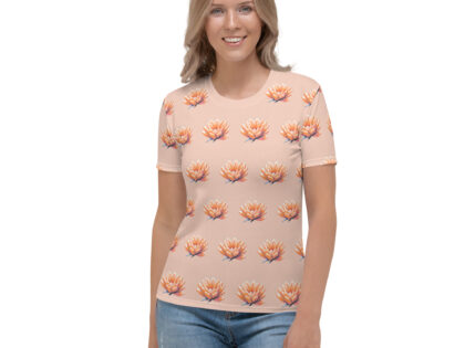 Pixel-Art Blumenillustration in Trendfarbe Orange 2024 Allover-Damen-T-Shirt – T-Shirts – klamottn.de Pixel-Art Blumenillustration in Trendfarbe Orange 2024 Allover-Damen-T-Shirt – T-Shirts – klamottn.de