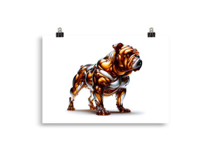 Die Bulldogge in fließender Eleganz Poster – Home & Living – klamottn.de Die Bulldogge in fließender Eleganz Poster – Home & Living – klamottn.de