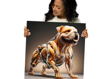 Die Majestätische Glas-Bulldogge Poster – Home & Living – klamottn.de Die Majestätische Glas-Bulldogge Poster – Home & Living – klamottn.de