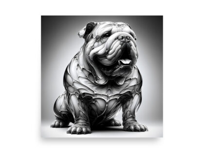 Moderne Metamorphose: Der Cyber-Bulldogge Poster – Home & Living – klamottn.de Moderne Metamorphose: Der Cyber-Bulldogge Poster – Home & Living – klamottn.de