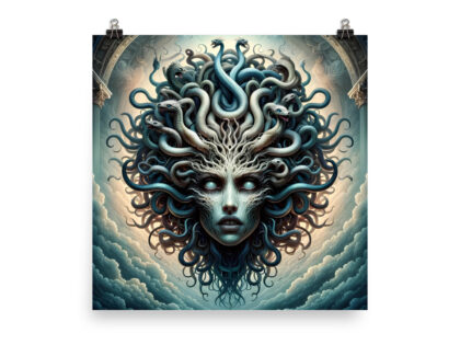 Medusa-Kopf mit lebensechten Schlangen Poster – Home & Living – klamottn.de Medusa-Kopf mit lebensechten Schlangen Poster – Home & Living – klamottn.de