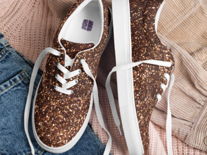 Bronzefarbene Herren-Canvas-Schuhe – Schuhe – klamottn.de Bronzefarbene Herren-Canvas-Schuhe – Schuhe – klamottn.de