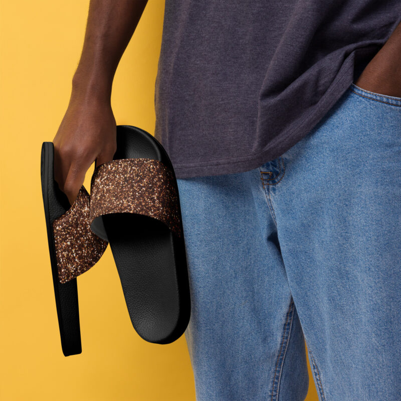 Bronzefarbene Herren-Schlappen – Schuhe – klamottn.de