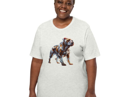 Glasfusion in Bewegung: Die Bulldogge in lebendiger Pose Unisex-T-Shirt – T-Shirts – klamottn.de Glasfusion in Bewegung: Die Bulldogge in lebendiger Pose Unisex-T-Shirt – T-Shirts – klamottn.de