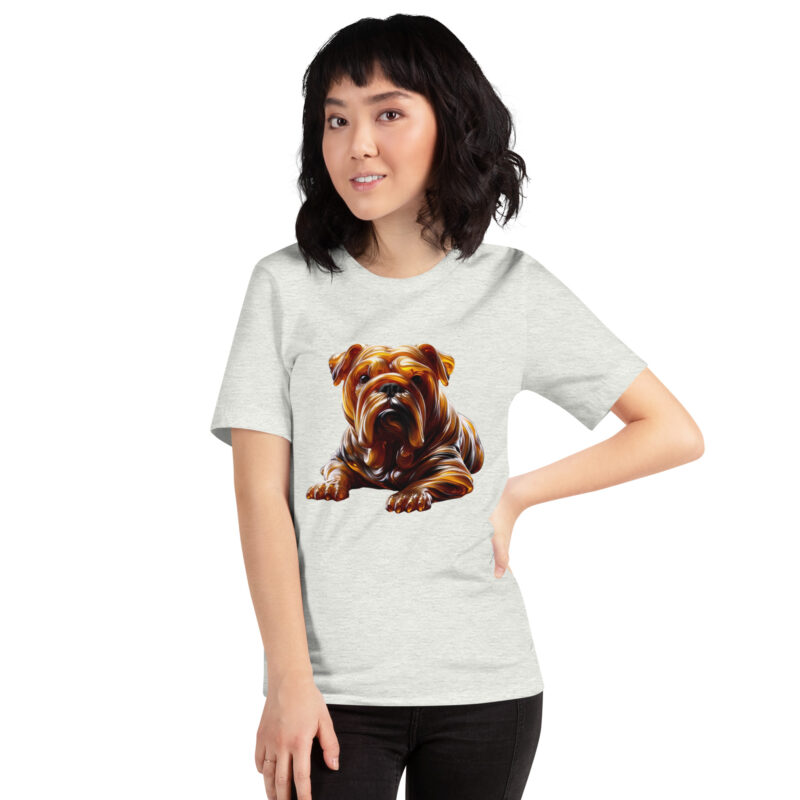 Abstrakte Glas-Hundeskulptur Unisex-T-Shirt – T-Shirts – klamottn.de