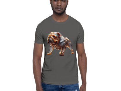 Fließende Karamell-Bulldogge: Ein lebendiges Kunstwerk Unisex-T-Shirt – T-Shirts – klamottn.de Fließende Karamell-Bulldogge: Ein lebendiges Kunstwerk Unisex-T-Shirt – T-Shirts – klamottn.de