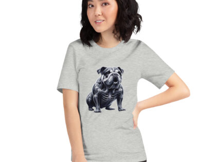Anatomische Eleganz: Die Bulldogge im Röntgenblick Unisex-T-Shirt – T-Shirts – klamottn.de Anatomische Eleganz: Die Bulldogge im Röntgenblick Unisex-T-Shirt – T-Shirts – klamottn.de