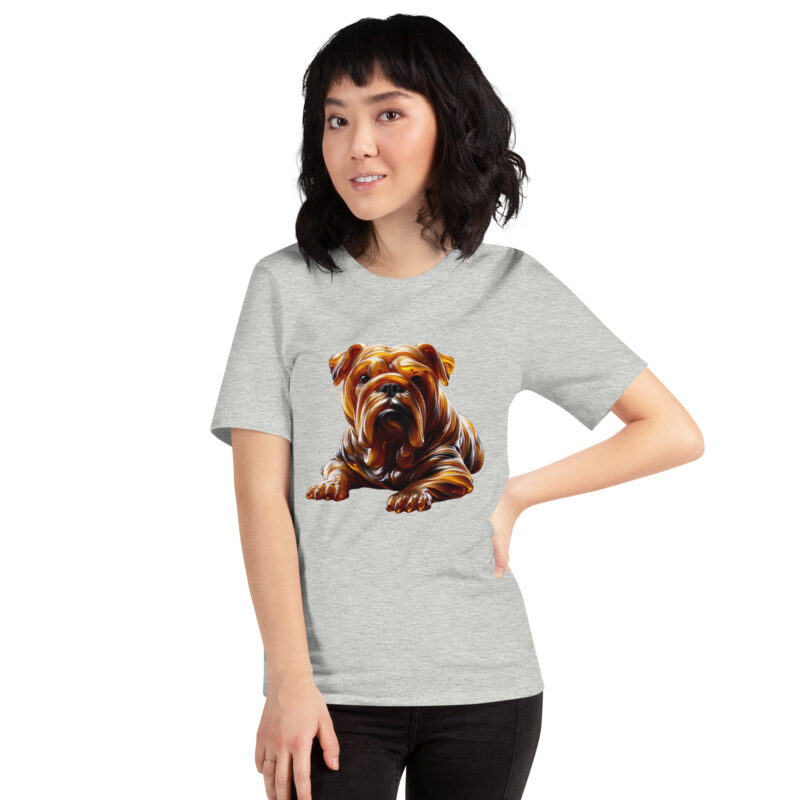 Abstrakte Glas-Hundeskulptur Unisex-T-Shirt – T-Shirts – klamottn.de