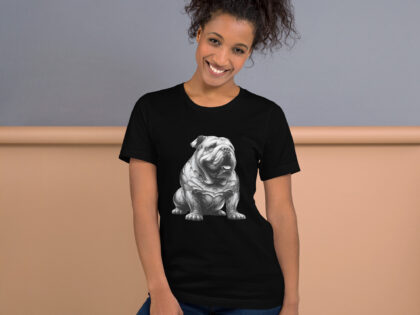 Moderne Metamorphose: Der Cyber-Bulldogge Unisex-T-Shirt – T-Shirts – klamottn.de Moderne Metamorphose: Der Cyber-Bulldogge Unisex-T-Shirt – T-Shirts – klamottn.de