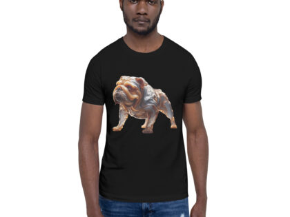 Fließende Karamell-Bulldogge: Ein lebendiges Kunstwerk Unisex-T-Shirt – T-Shirts – klamottn.de Fließende Karamell-Bulldogge: Ein lebendiges Kunstwerk Unisex-T-Shirt – T-Shirts – klamottn.de