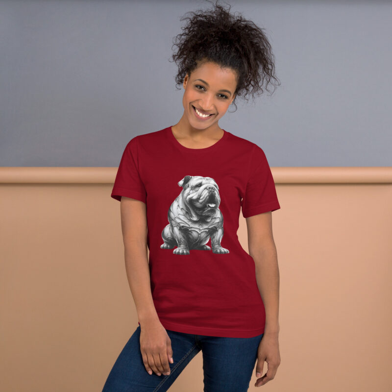 Moderne Metamorphose: Der Cyber-Bulldogge Unisex-T-Shirt – T-Shirts – klamottn.de