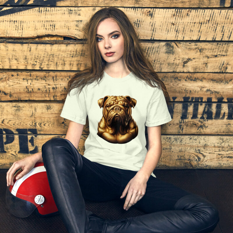 Majestätische goldene Bulldogge Unisex-T-Shirt – T-Shirts – klamottn.de