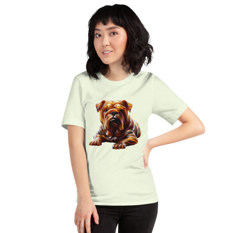 Abstrakte Glas-Hundeskulptur Unisex-T-Shirt – T-Shirts – klamottn.de