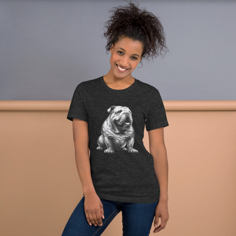 Moderne Metamorphose: Der Cyber-Bulldogge Unisex-T-Shirt – T-Shirts – klamottn.de