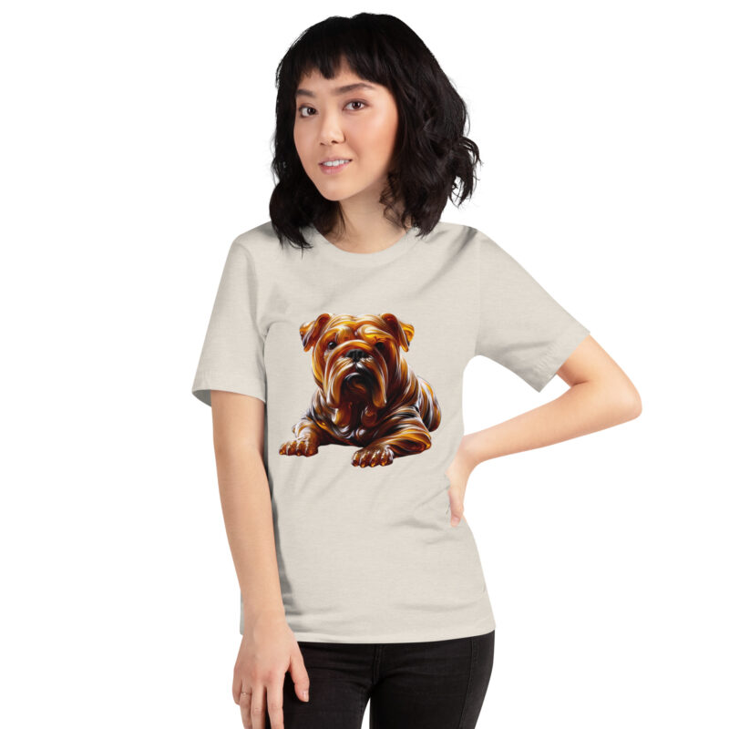 Abstrakte Glas-Hundeskulptur Unisex-T-Shirt – T-Shirts – klamottn.de