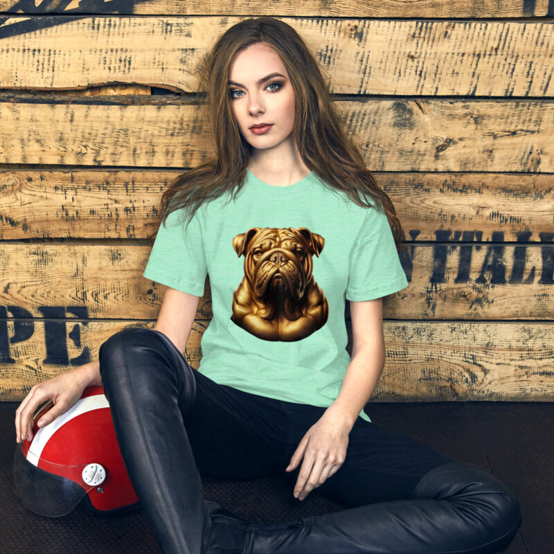 Majestätische goldene Bulldogge Unisex-T-Shirt – T-Shirts – klamottn.de